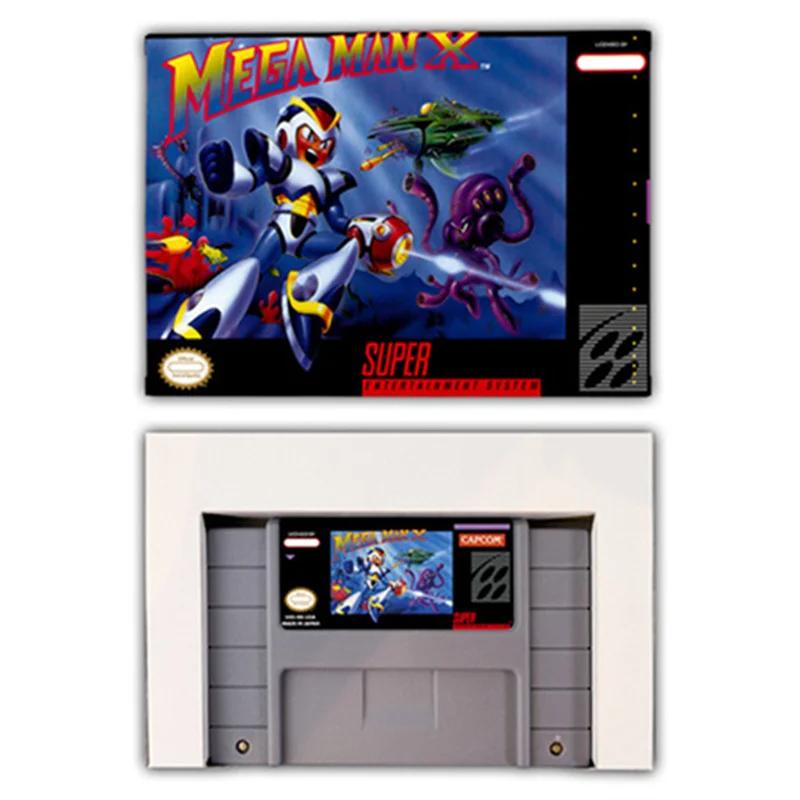 Mega Man X ׼  ī, SNES EUR PAL USA NTSC 16 Ʈ  ܼ, Ҹ ڽ   īƮ 